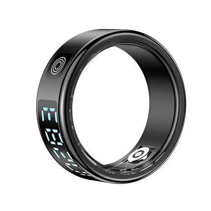 Smart Ring For Men Women Multifunctional Health Tracker Heart Rate Blood Oxygen Monitor Sport 5ATM Waterproof Ring Sleep Fitness
