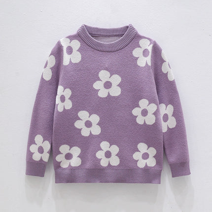 Spring and Autumn New Children's Clothing for Girls, Fashionable, Soft and Skin friendly, Warm Sweater for 1-10 Years Old