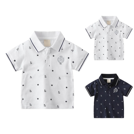 Kids Workout Top Boys Comfortable And Breathable Short Sleeved T Shirt Casual And Versatile Top 한국아동복 2026