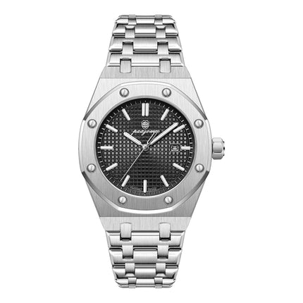 PAAZOMU Luxury Watches For Men Stainless Steel Waterproof Luminous Man Watch Date Week Fashion Casual Men's Quartz Watch Reloj