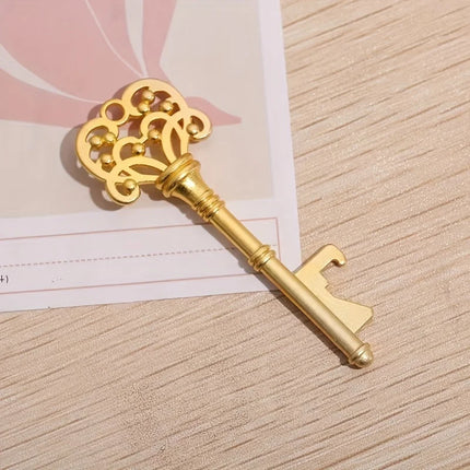1pc, Bottle Opener, Vintage Crown Key Shape Bottle Opener,Suitable For Bar Or Household,Barware Tool,Wedding Gift,Kitchen Gadget