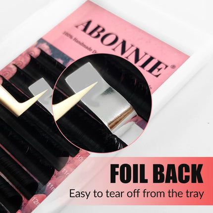Abonnie Cashmere Blomming Lashes Easy Fan Eyelash Extensions Mega Volume Fans 8-25m All Size Eyelashes Supplies for Eye Beauty