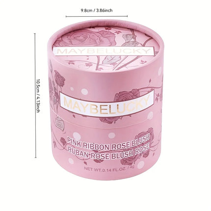 Rare Beauty 3D Petal Rose Blush Shimmer Makeup Highlighter with Real Rose Flower Gift Rubor Forma Rosa long lasting For Women