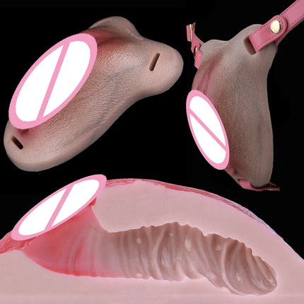FAAK Male Hiding gaff Panties Male to Female Sex Toy Pads Strapon Insertable  Silicone Fake Vagina Clitoris Pads For Transgende