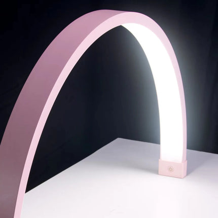 FOSOTO Overseas Warehouse LED Video Light Half-moon Fill Light Lash Nail Desktop Light For Beauty Eyelash Tattoo Makeup