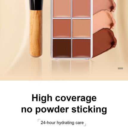 12 Color Concealer Palette Professionally Covers Dark Circles Around Eyes and Face highlight contour makeup all-in-one palette
