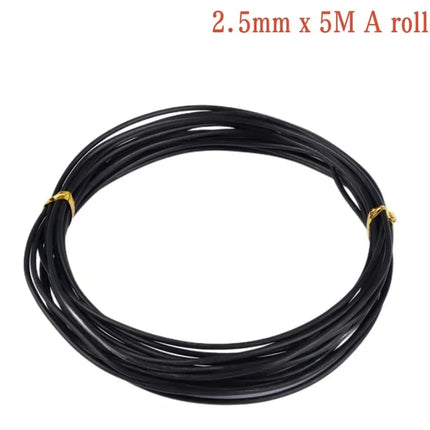 Garden Bonsai Shape Aluminum Wire (1.0mm, 1.5mm, 2.0mm, 3mm, 4mm, 5mm) Black Six Sizes for Garden and Plant Shapes