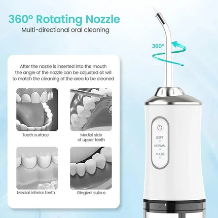 Water Dental Waterpick Irrigator Ipx7 Waterproof Irrigation Mouthwash Machine Oral Floss Flosser Irigator For Teeth Cleaner
