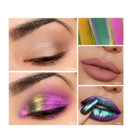 Chameleon EyeshadowsDiamond Glitter Liquid Eyeshadow StickHighly Pigmented Metallic Shimmering Long Lasting Shine All Makeup