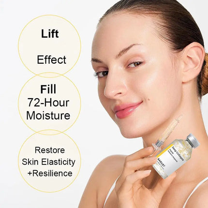 Korean Silk Collagen Peptide Ampoule Face Serum Set Anti-Wrinkle Firming Serum Lifting Moisturizer for Sagging Skin Care 40/50ml