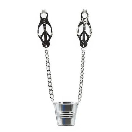 Labia Spreader Strap with Clamp Clip Onto Clitoris Spread Pussy Open Vagina Stimulator BDSM Bondage Nipple Sucker Sex Toys Slave