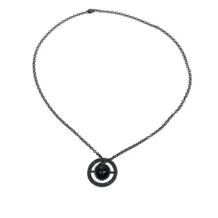 3D Black Saturn Waist Chain | Light Luxury Body Jewelry for Women's Waist Decor