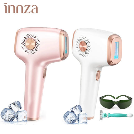 INNZA Hair Removal with Ice Cooling Care Function for Women Permanent,999,999 Flashes Painless IPL Hair Remover Device