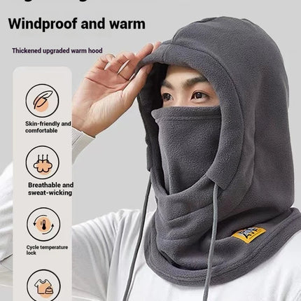 Winter Warm Hat with Mask and Neck Warmer 3-in-1 Windproof Balaclava for Men and Women Cycling Cold Weather Protection
