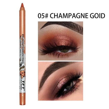 Pearlescent Matte Long-lasting Eye Liner Pencil Waterproof High Pigment Smooth Eyeliner Gel Pencil Women Eye Makeup Cosmetic