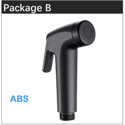 Handheld Black Toilet wash Bidet Faucet Spray Gun Sprayer shower head Anal cleaning washer WC Bathroom water valve hose holder