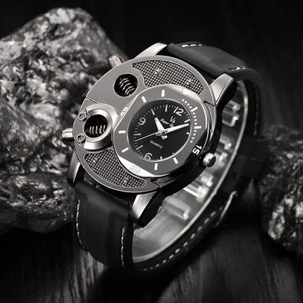 Men's Watch, Leisure Sports V8 Quartz Watch, Trendy Fashion Silicone Watch Classic Analog Display Wristwatch for Casual