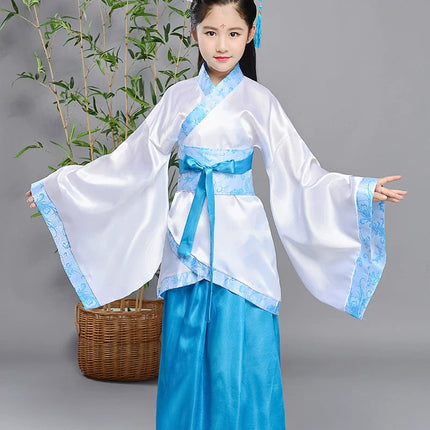 Autumn Two-piece Set Kids Hanfu Cosplay Tang Girl Suit Dance Costume Baby Outfits Ancient Girls Clothing Hanfu Children Suits