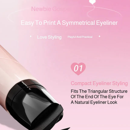 Eyeliner for Beginners Sweat-proof Double-headed Eyeliner Smudge-Proof Eyeliner Waterproof Double-Wing Integrated Eyeliner Stamp
