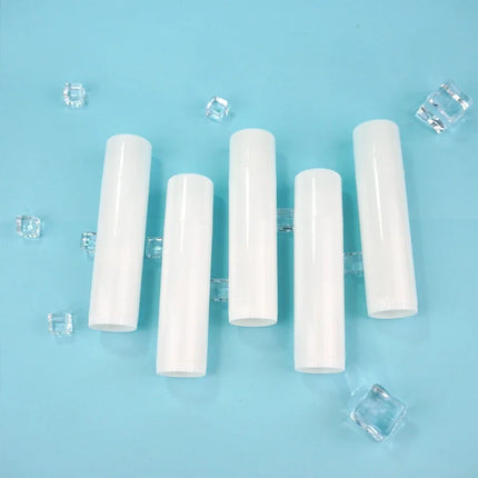 50/100pcs 10ml White Lip Tube Lip Balm Tube DIY Empty Lipstick Tube Containers Bottles Round Cosmetic Containers Lipstick Jars