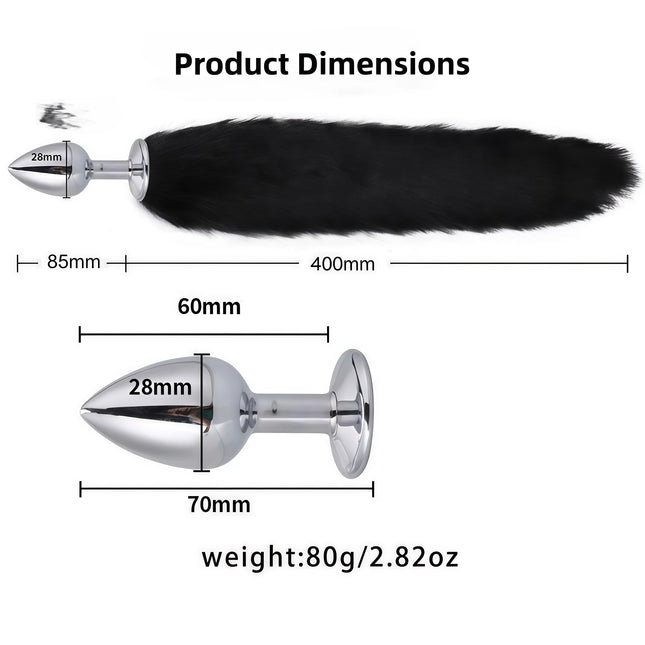 5-in-1 Fox Tail Butt Plug Set Cat Ears Headband Choker Ball Gag Nipple Clamps BDSM Cosplay Pet Play Accessories for Couples