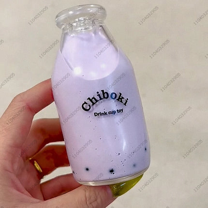 Boba Bottle Stress Ball Squishy Toy Water Bottle Fidget Toys ASMR Sensory Novelty Toys For Kids and Adults Anti Stress Relief