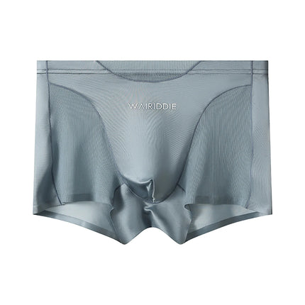 1/3PCS Luxury Satin-like Ice Silk Men Underwear Cool Breathable Double-side Mesh Men's Panties High Elastic Seamless Lingeries