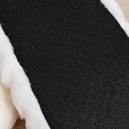Fluffy Female Floor Slipper Women's Winter Faux Fur Plush Grip Soft Sole Cute Funny Indoor Home hairy Love Heart House Shoe Warm