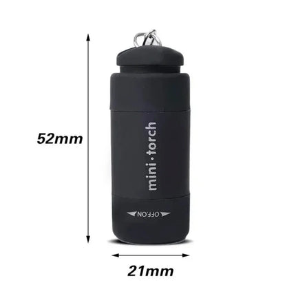 1PC Mini Keychain Lamp USB Rechargeable LED Multifunctional Strong Light Pocket Keychain Flashlight Home Outdoor Hiking Camping