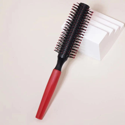 Professional cylindrical curling comb, anti slip handle, hair salon tool suitable for curling hair, special for real hair wigs