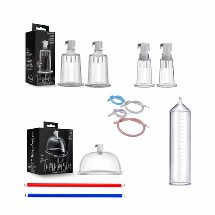 Male Vacuum Pump Replacement Accessories Set with Cups Rings Cylinder and Training Parts