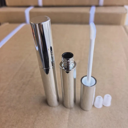10/30/50/100pcs Empty 10ml Eyeliner Tube Silver Tube Mascara/Lipgloss / Eyelash Growth Liquid Tube Makeup Tool Wholesale