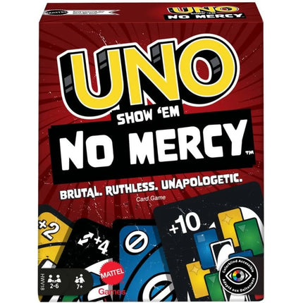 100% Original Mattel UNO Card Game Deck Poker Board Games 112 Playing Card Game Christmas Gift Card Game Games for Kids