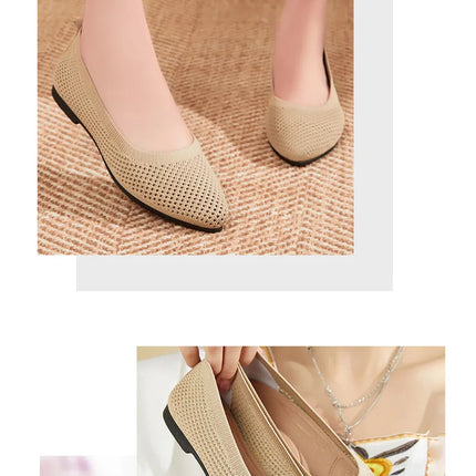 2025 Spring Breathable Mesh Flats Shoes for Women Comfortable Slip on Casual Shoes Woman Lightweight Soft Bottom Loafers