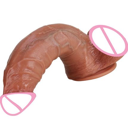 Realistic Skin Dildo Soft Thick Silicone Dildos Huge Penis Woman masturbation Man Anal Sex Toys Suction Cup Dick Big Glans Cock