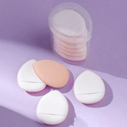 6/10Pcs Mini Finger Puff Foundation Small Air Cushion Powder Sponge Face Concealer BB Cream Cosmetic Applicator Makeup Tools