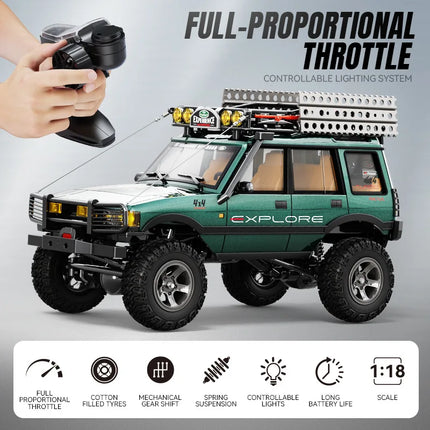 New JXC LR1801 1/18 Scale LR1801 RC Car 4WD Full Proportion Dual Speed Simulation Climbing Off-road Model Toy For Kid And Adults