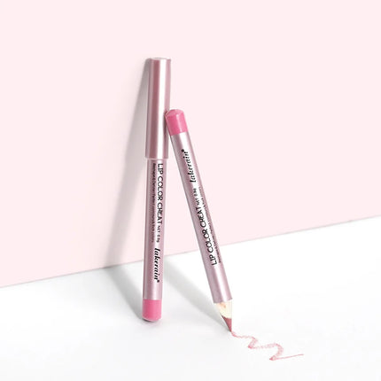 Mini Wooden Lip Liner Set in 4 Colors, Long-lasting And Pigmented Matte Lipstick Pencil, Smoothly Defines Beautiful Lips