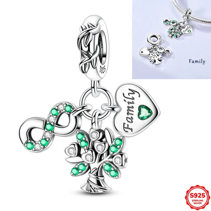925 Sterling Silver Girl Holding Puppy Charm Love Tree of Life Fit Original 925 Bracelet For Women DIY Birthday Gift Jewelry