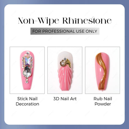 JTING 1pc 3D Nail Art Non Wipe Rhinestone Gel 15ml Clear Gel Polish Nails Salon Professional Products