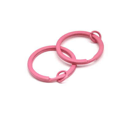 10-20pcs/Pack Colorful Key Ring Key Chain Accessories 30mm Round Split Keychain DIY Metal Key Holder Split Rings Wholesale