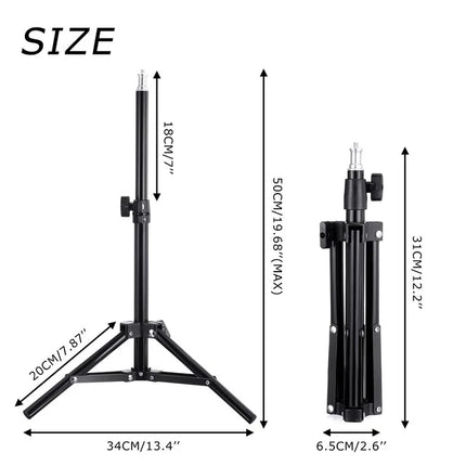 33cm Selfie Ring Light 12 in LED Tripod Phone Stand Holder Photography RingLight Circle Fill Light Led Color Lamp Trepied Makeup