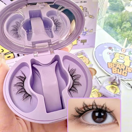 WOSADO High-end Magnetic Eyelashes Magnifying Eyes No Adhesive Reusable Magnetic False Eyelashes Clip Tweezers No Glue Needed