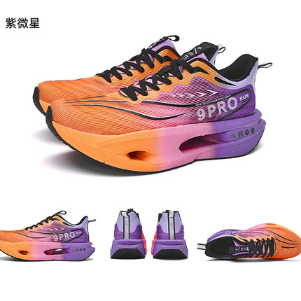 Running Shoes Carbon Board Speciality Marathon Men Sports Breathable Lightweight Women's Comfortable Athletic Nonskid Sneakers