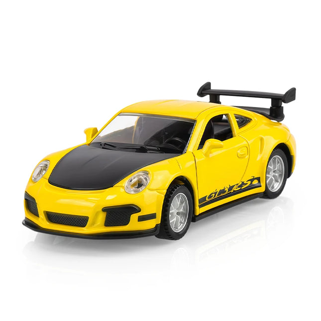 1:36 Porsche 911 GT3 RS Metal Sports Vehicles Supercar Fast Furious One Piece Car Toy Boy Diecast Auto Model Gift Hot Wheel Pull