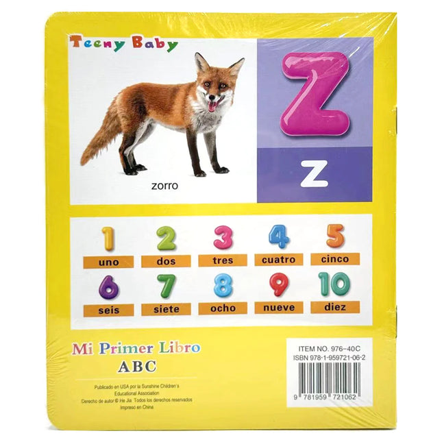 A Set of 10 Spanish Baby Flip Books: Look at the Pictures to Learn, Improve Baby's Cognitive Ability, Gifts for Children