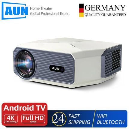 AUN A004 Pro MINI Projector Android Home Theater Laser Cinema Game Full HD 1080 WIFI Projectors Video 4K Movie Decode 3D Smart T