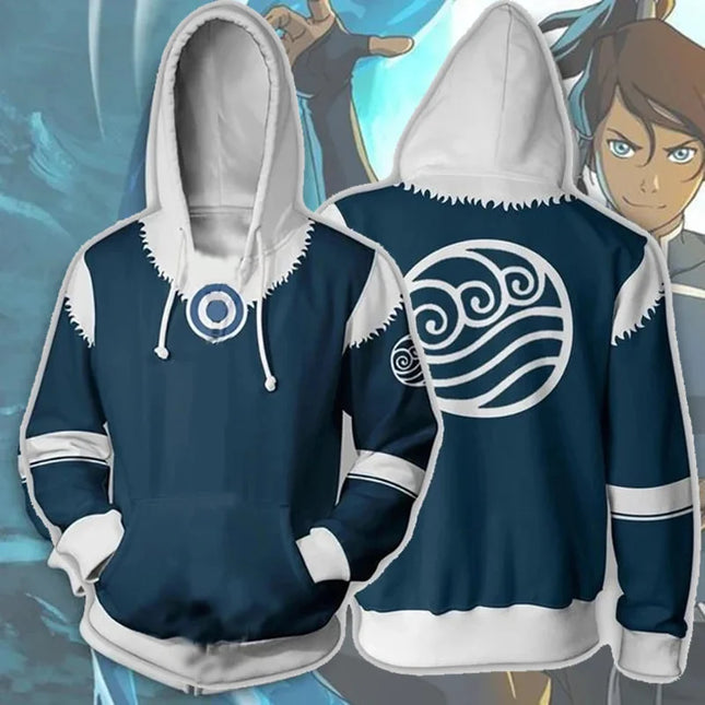 Anime Avatar The Last Airbender Cosplay Hoodies 3D Printed Sweatshirt Men Women Long Sleeve Tracksuit Pullover Harajuku Y2k Coat