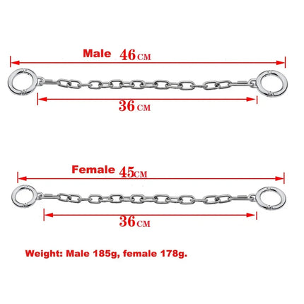 Stainless Steel/PU Thumb Toes Bondage Cuffs AnkleCuffs BDSM Slave Restraints Bondage Adult Sex Toys for Couples with Chain
