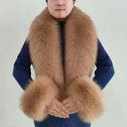 Dark Camel / Scarf 75 cuff 13cm